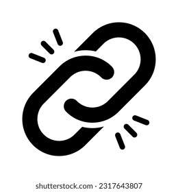Link icon. sign for mobile concept and web design. vector illustration