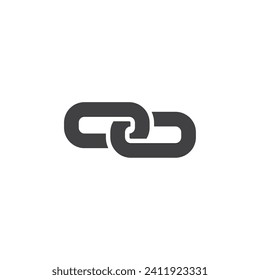 icono de enlace. inicio de sesión para concepto móvil y diseño web. icono de vector de esquema. símbolo, ilustración del logotipo. gráficos vectoriales.