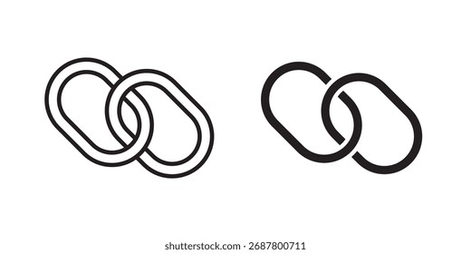 Link icon sign symbol and flat style for app, web and digital design.
