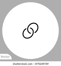 Link icon sign vector,Symbol, logo illustration for web and mobile