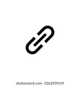 Link icon. Simple style social media poster background symbol. Link brand logo design element. Link t-shirt printing. vector for sticker.