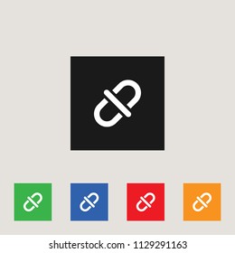 Link icon, stock vector illustration, EPS10.