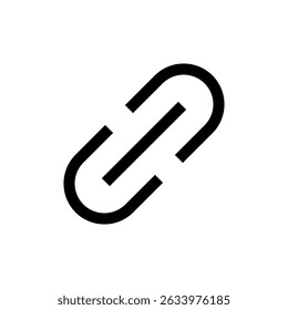 Link icon symbol for apps and websites. Hyperlink chain sign and symbol