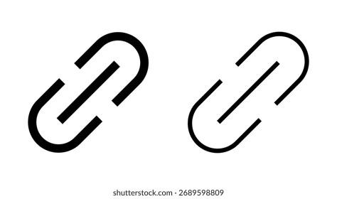 Link-Symbol für Apps und Websites. Hyperlink-Kettenzeichen und -Symbol