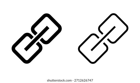 Símbolo de Enlace para App y Sitios web. Signo y símbolo de cadena de hipervínculo