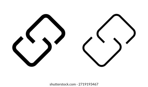 Símbolo de Enlace para App y Sitios web. Signo y símbolo de cadena de hipervínculo