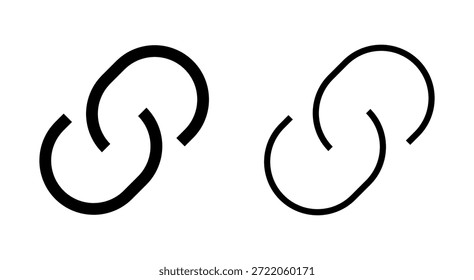 Símbolo de Enlace para App y Sitios web. Signo y símbolo de cadena de hipervínculo