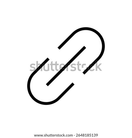 Link icon symbol for apps and websites. Hyperlink chain sign and symbol