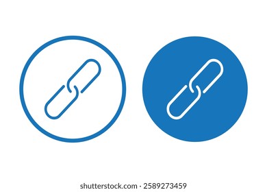 Link icon Symbol collection thin outline set
