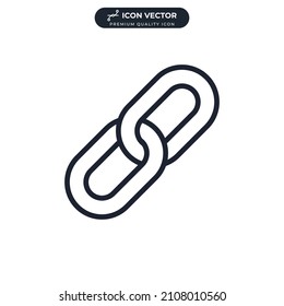 link icon symbol template for graphic and web design collection logo vector illustration