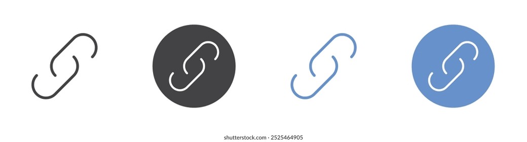 Link icon Thin outline art symbol