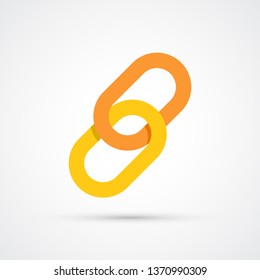 Link icon trendy color social. Vector eps 10