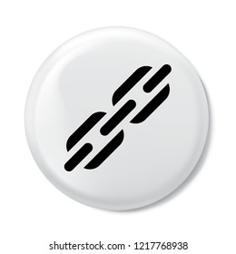 Link icon in trendy flat style isolated on background. Link icon page symbol for your web site design Link icon logo, app, UI. Clock icon Vector illustration, EPS10.