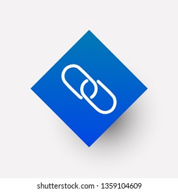 Link icon in trendy flat style isolated on background. Link icon page symbol for your web site design Link icon logo, app, UI , on white background Vector.