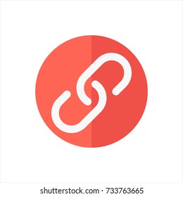 Link icon in trendy flat style isolated on white background. Link icon symbol for your web site design,Link logo, app, UI. Vector illustration, Link icon eps10. 