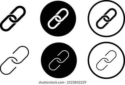 
Icono de Enlace. Ilustración vectorial de símbolo de Enlace de dos cadenas.