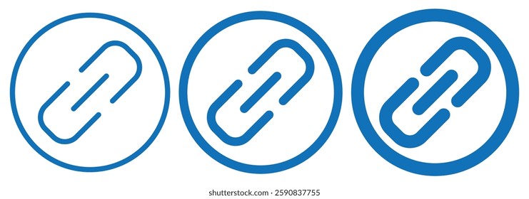 Link icon. Url link icons set. Chain or synchronize icon. Design can use for web and mobile app. Vector illustration