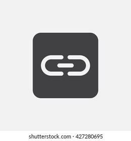 link icon vector, chain solid logo, pictogram isolated on white, pixel perfect illustration