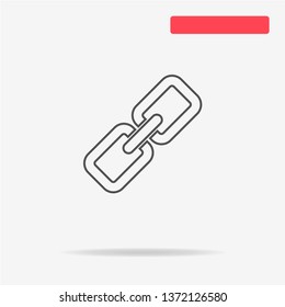 Link icon. Vector concept illustration for design.