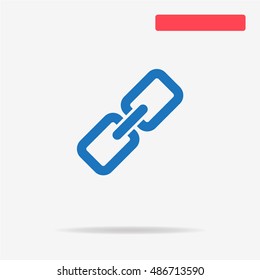 Link icon. Vector concept illustration for design.