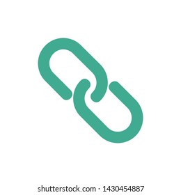 link icon vector. Flat style