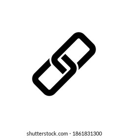 Link icon vector. Hyperlink chain symbol