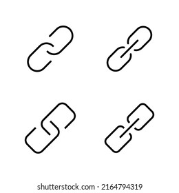 Link icon vector. Hyperlink chain sign and symbol