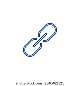 Link icon vector. Hyperlink chain sign and symbol