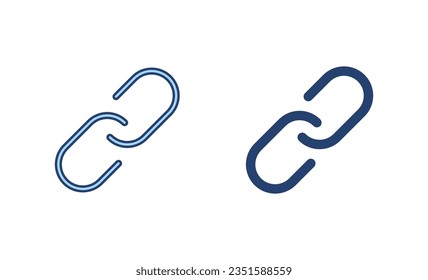 Link icon vector. Hyperlink chain sign and symbol