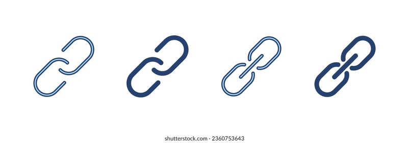 Link icon vector. Hyperlink chain sign and symbol