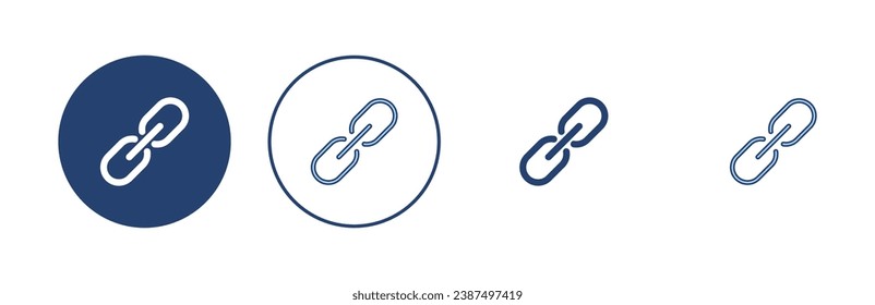 Link icon vector. Hyperlink chain sign and symbol