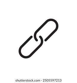 Link icon vector, Hyperlink chain sign trendy style illustration for web and app on white background..eps