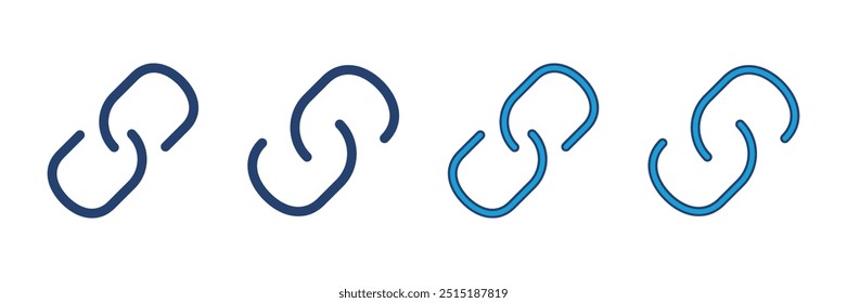 Vetor de ícone de link. Símbolo de cadeia de hiperlink.