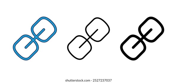 Link icon vector. Hyperlink chain symbol.