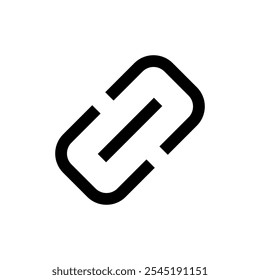 Link-Symbol, Vektor. Hyperlink-Kettenzeichen und -Symbol