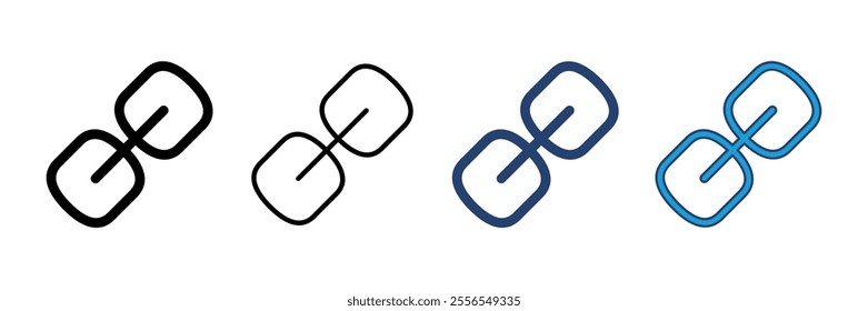 Link icon vector. Hyperlink chain symbol.
