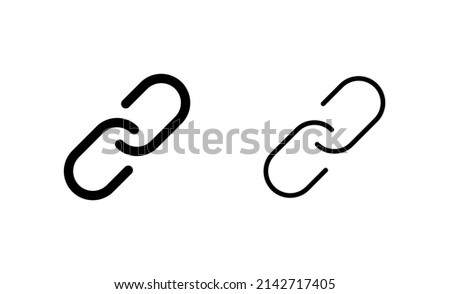 Link icon vector. Hyperlink chain sign and symbol