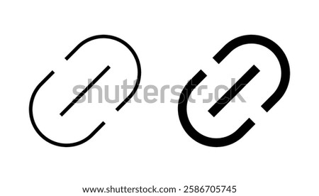 Link icon vector. Hyperlink chain sign and symbol