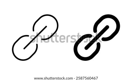 Link icon vector. Hyperlink chain sign and symbol