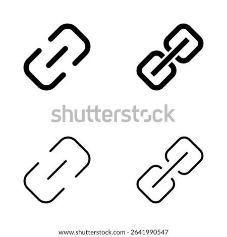 Link icon vector. Hyperlink chain sign and symbol