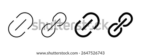 Link icon vector. Hyperlink chain sign and symbol