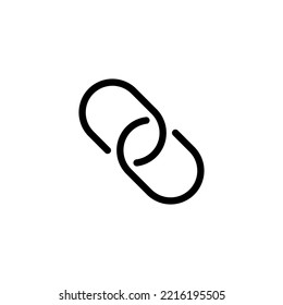 Link icon vector illustration. Hyperlink chain sign and symbol