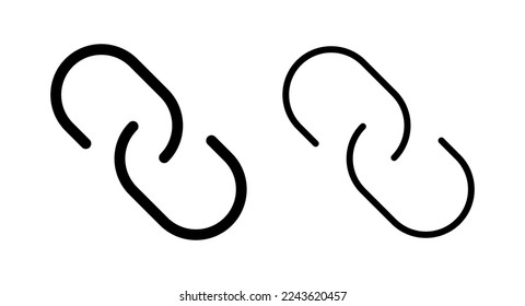 Link icon vector illustration. Hyperlink chain sign and symbol