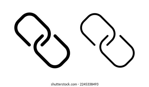 Link icon vector illustration. Hyperlink chain sign and symbol