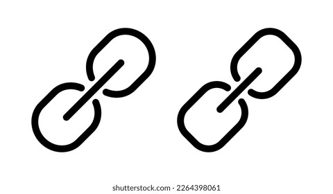 Link icon vector illustration. Hyperlink chain sign and symbol