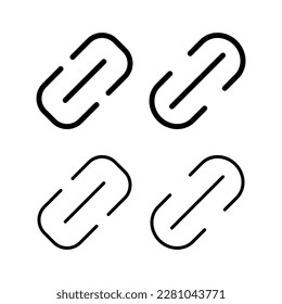 Link icon vector illustration. Hyperlink chain sign and symbol