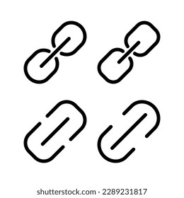 Link icon vector illustration. Hyperlink chain sign and symbol