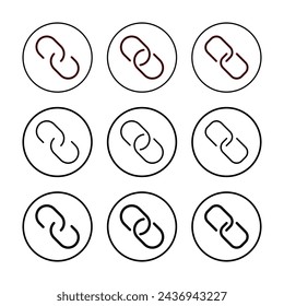 Link icon vector illustration. Hyperlink chain sign and symbol