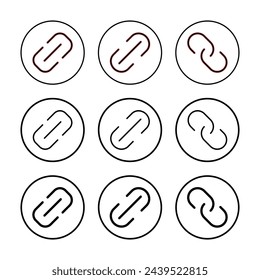 Link icon vector illustration. Hyperlink chain sign and symbol