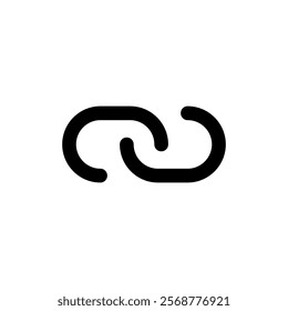 Link icon vector illustration. Hyperlink chain sign and symbol